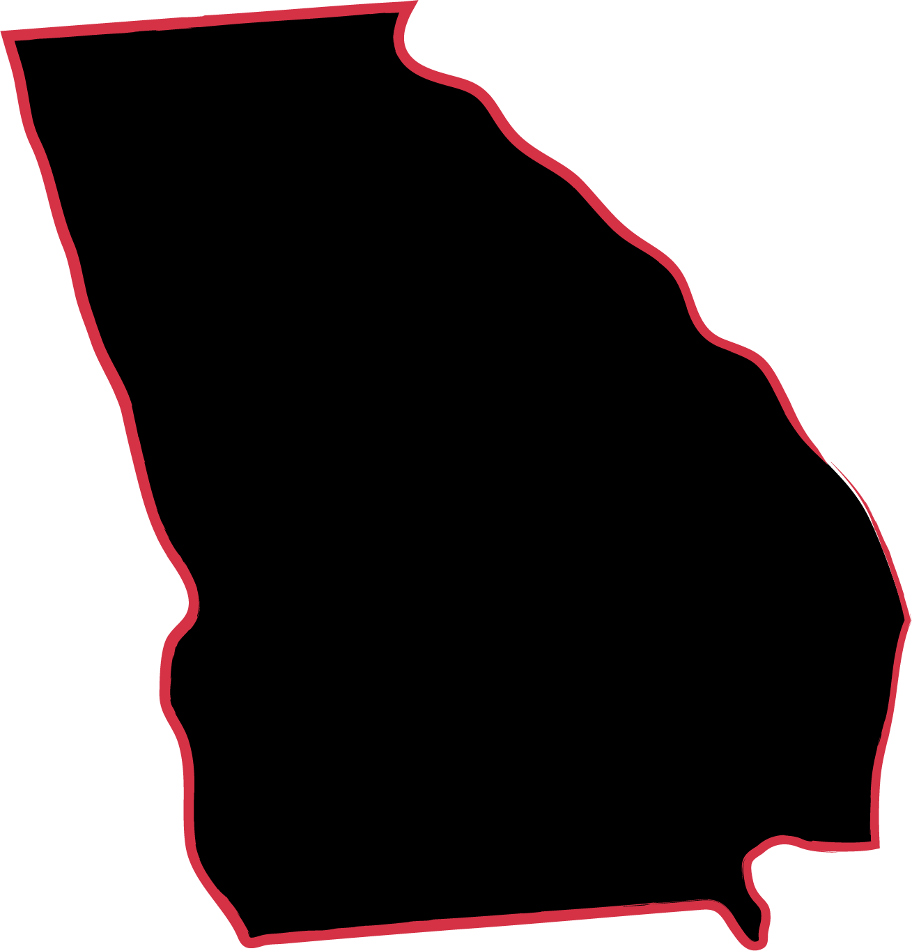 State of Georgia outlined in red