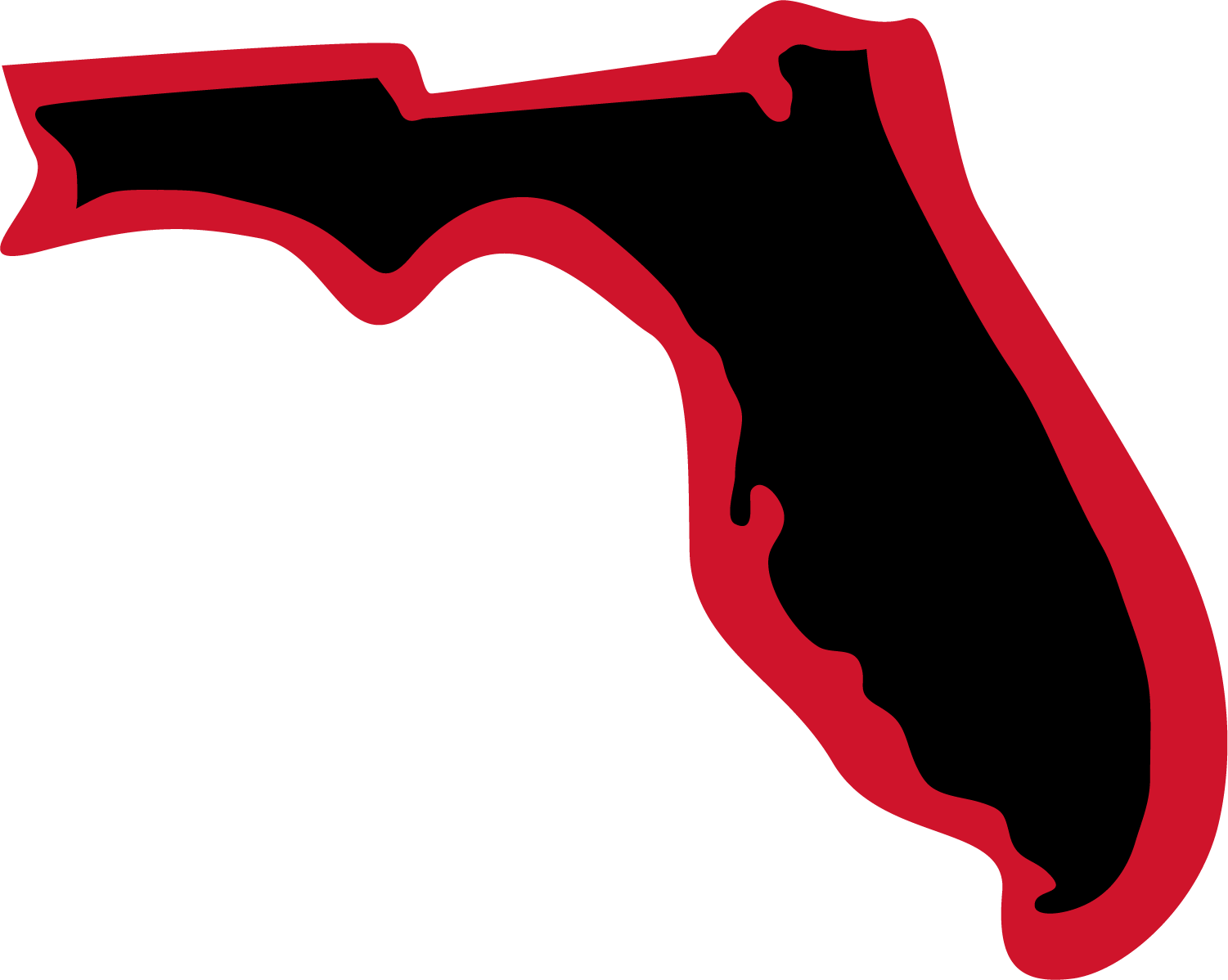 State of Florida outlined in red